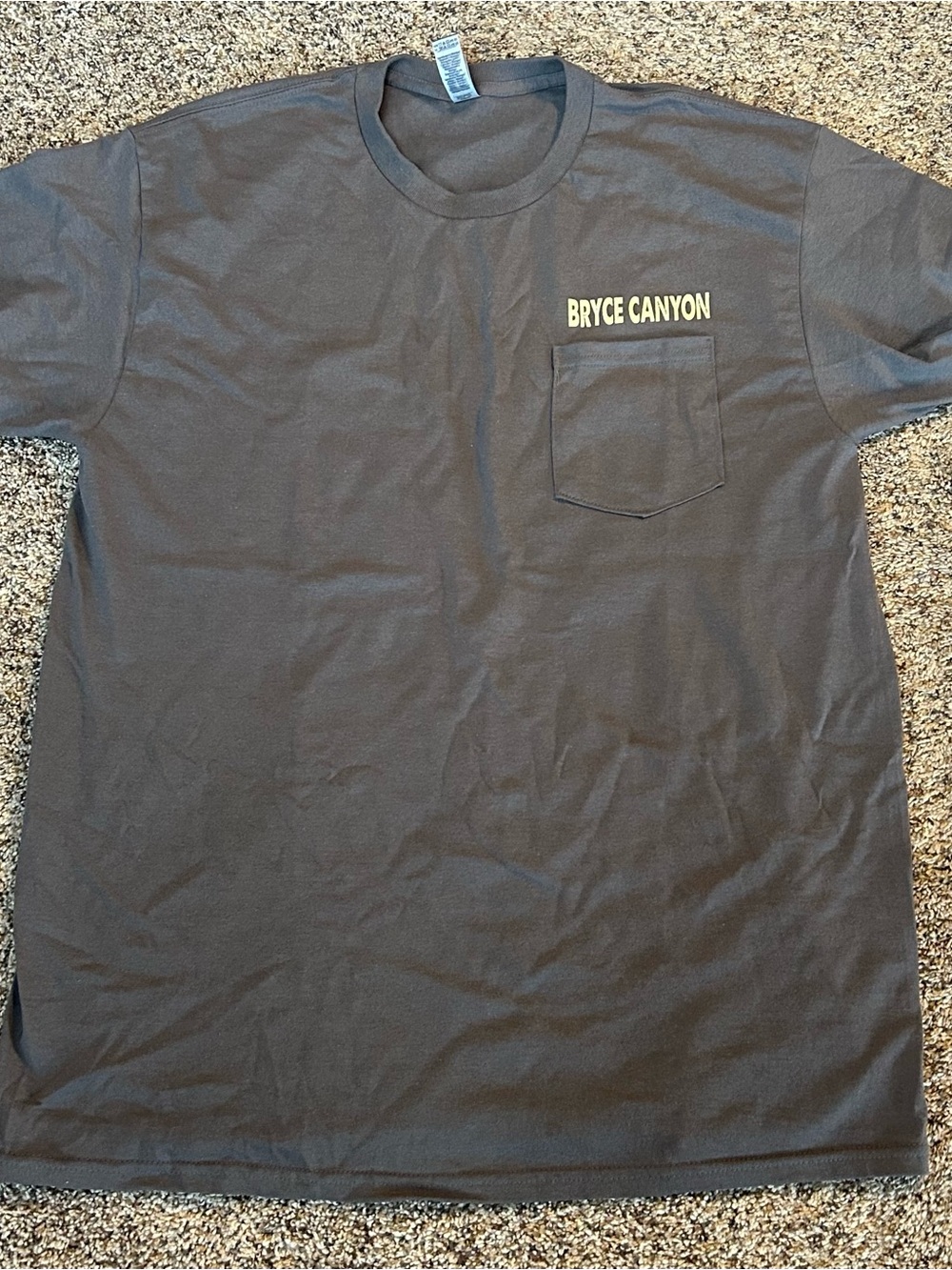 T-shirt Mens Bryce Canyon Crew Neck Cotton Size Large